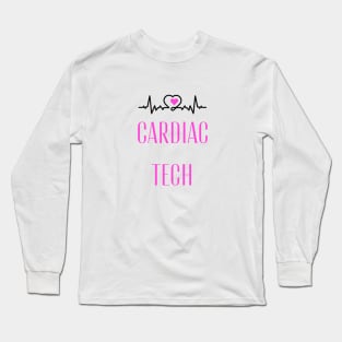 Beautiful Cardiac Tech Technician Gift Long Sleeve T-Shirt